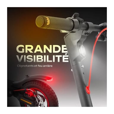 Scooter eléctrico plegable - 100 MAX - 350W - 10 ruedas - Adulto - Negro