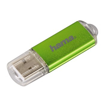 Hama Laeta 64GB lecteur USB flash 64 Go USB Type-A 2.0 Vert, Transparent