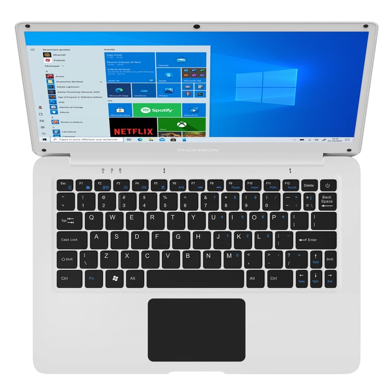 Thomson NEO 14 NEO14A-4WH128 notebook x5-E8000 Ordinateur portable 35,8 cm ( 14.1") HD Intel Atom® 4 Go DDR3L-SDRAM 128 Go SSD Wi-Fi 4 (802.11n) Windows  10 S Blanc - Thomson
