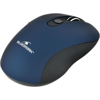 Ratón inalámbrico Bluestork Office60 (Negro/Azul)
