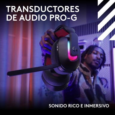 Logitech G Astro A20 X LIGHTSPEED auriculares inalámbricos para juegos de PC para PS5, Xbox, Switch, PC con PLAYSYNC AUDIO dos sistemas, Bluet