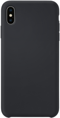 Funda de gel de silicona suave para Apple iPhone XS Max, negro satinado