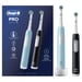 Oral-B Pro 1 PRO1CRSDUO brosse à dents électrique Adulte Brosse à dents rotative oscillante Noir, Turquoise, Blanc