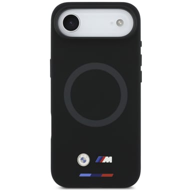 Étui BMW M en silicone avec logo MagSafe pour iPhone Air, noir