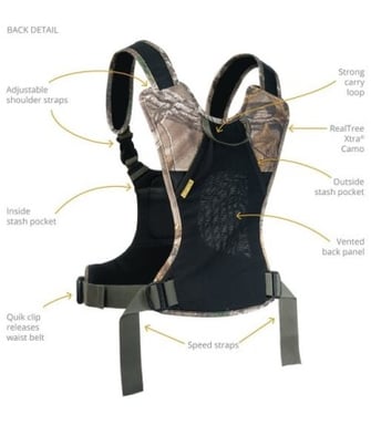 Sistema de arnés de doble cámara COTTON CARRIER 3G - 147CAMO