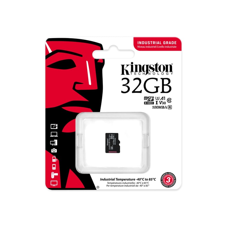 Tecnologia Kingston Industrial 32GB MicroSDHC UHS-I Classe 10