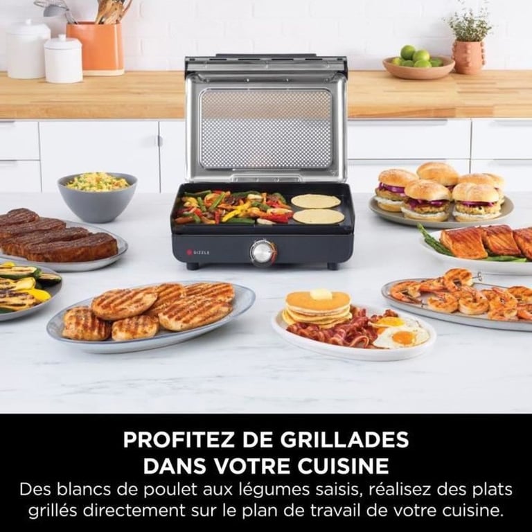 Plancha Électrique Ninja Sizzle GR101EU – 1450W Jusqu'à 260°C - vue 5