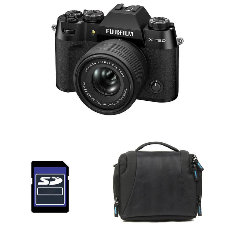 FUJIFILM X T50 + 15 45 + Sac + Carte SD 8 Go Neuf