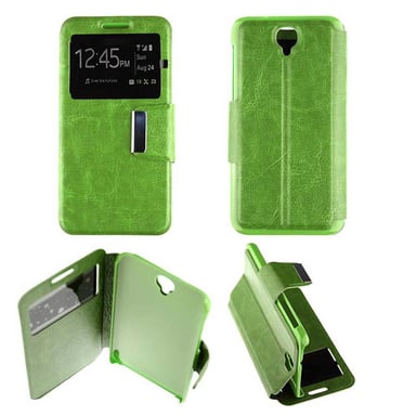 Etui Folio Vert compatible Alcatel One Touch Idol 2