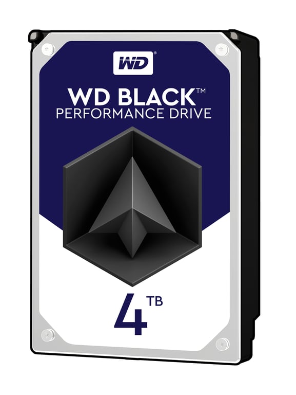 Western Digital - Wd Black Disque Dur Interne 3.5" Hautes Performances 4To - 7200 Rpm Sata 6 Go/S 64Mo Cache