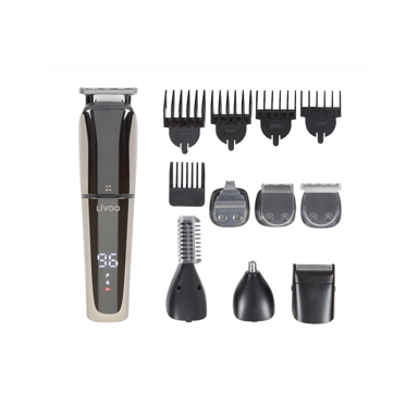 LIVOO DOS196 tagliabordi multifunzione con 5 lame intercambiabili e 6 testine intercambiabili