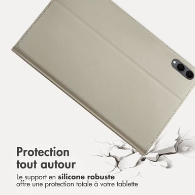 Accezz Coque tablette Classic pour Samsung Galaxy Tab S11 Ultra - Greige