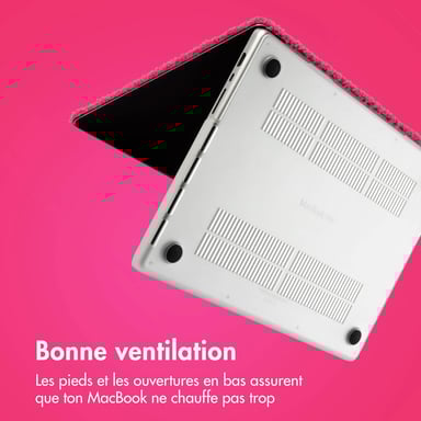 imoshion Teddy Hard Cover pour Apple MacBook Air 15 pouces (2023 / 2024 M3 chip / 2025 M4 chip) - Hot Pink