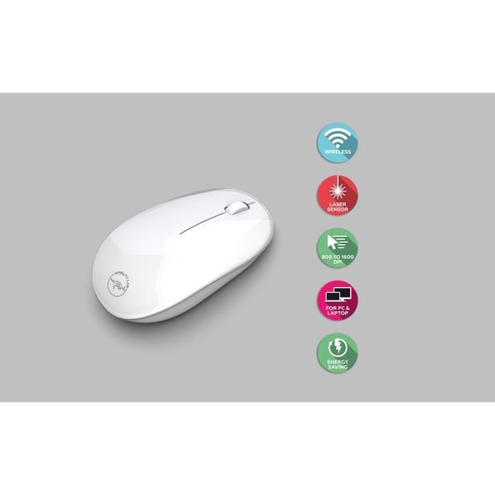 Souris Sans Fil Mobility Lab Optical Mouse for Mac – Laser, 1600 DPI, Bluetooth - vue 5