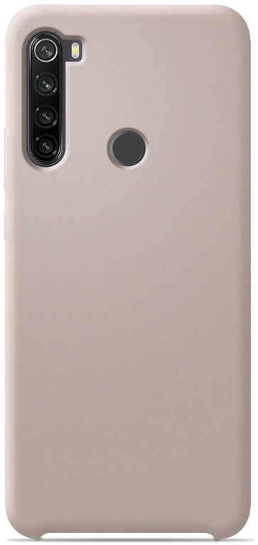 Coque silicone unie compatible Soft Touch Sable rosé Xiaomi Redmi Note 8T