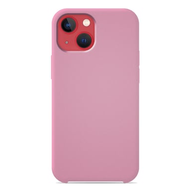 Coque silicone unie Soft Touch Rose compatible Apple iPhone 13
