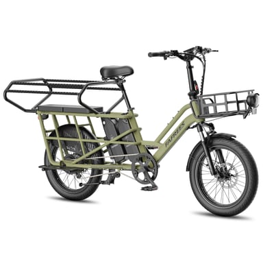 Vélo électrique modulable FAFREES FF20 CUV – Double batterie 30 Ah, freins à disque hydrauliques – Vert