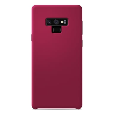Coque silicone unie Soft Touch Rouge Passion compatible Samsung Galaxy Note 9