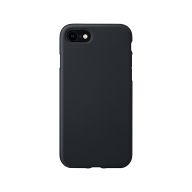 Custodia antiurto in morbido silicone gel per Apple iPhone 7/8/SE 2020/SE 2022, nero satinato