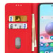Funda Xiaomi Redmi Note 10 Pro/10s Tarjetero Función Soporte Rojo