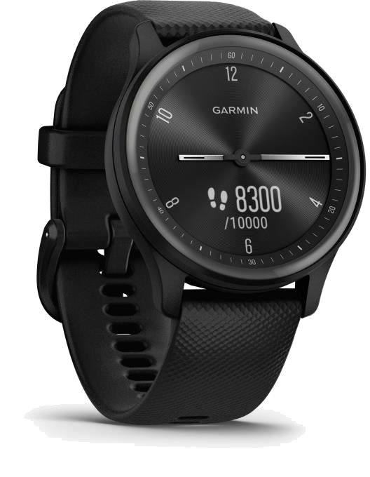 GARMIN Vivomove Sport - Montre de sport connectée à aiguilles et écran tactile - Noir Slate