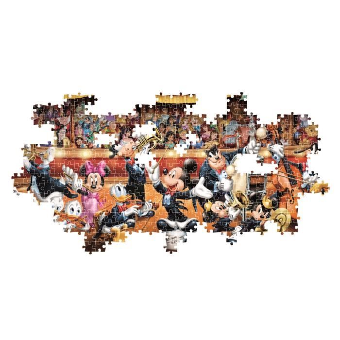 Puzzle Compact 1000 pièces Panorama : Orchestre Disney Clementoni Puzzles - vue 4