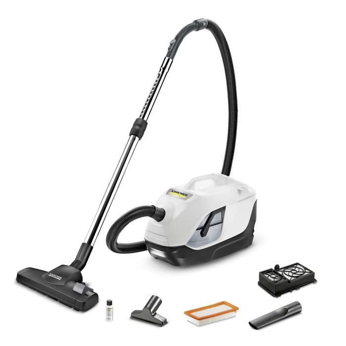 KARCHER DS 6 - Aspirateur sans sac avec filtration par eau - 650 W - Rejette un air plus frais et dépoussiéré a 99,95 % - Neuf