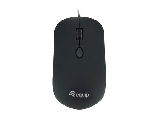 Equip 245114 ratón Oficina Ambidextro USB tipo A Óptico 1600 DPI
