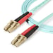 StarTech.com Cavo in fibra ottica multimodale da LC/UPC a LC/UPC OM4 da 1 m, Zipcord 50/125µm LOMMF/VCSEL, reti 100G, bassa perdita di inserzione, cavo patch in fibra LSZH