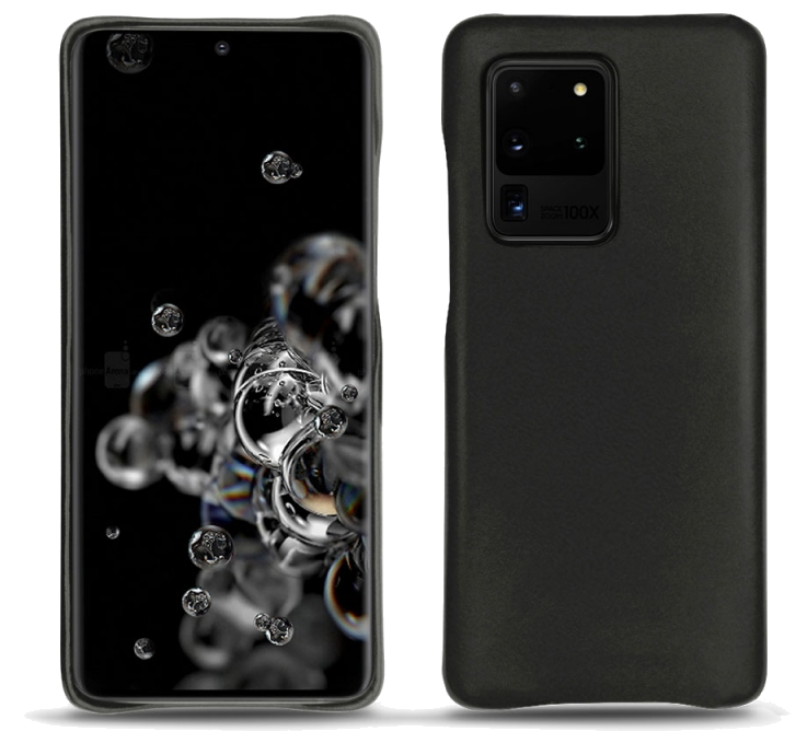 Coque cuir Samsung Galaxy S20 Ultra 5G - Coque arrièreNoir