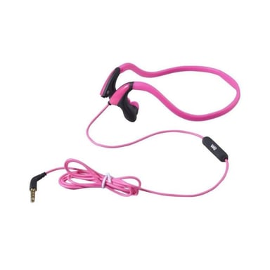 WE Écouteurs Sport Filaire avec Micro Bouton ON/OFF, ecouteur Intra-Auriculaire Légers avec microphone, Arceau Tour de Cou, Parfait pour Running Jogging Gym - Bleu