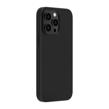 Coque antichoc en gel de silicone doux pour Apple iPhone 14 Pro Max, Noir satin