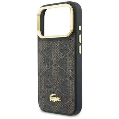 Étui Lacoste PVC Blend Stand pour iPhone 17 Pro, marron