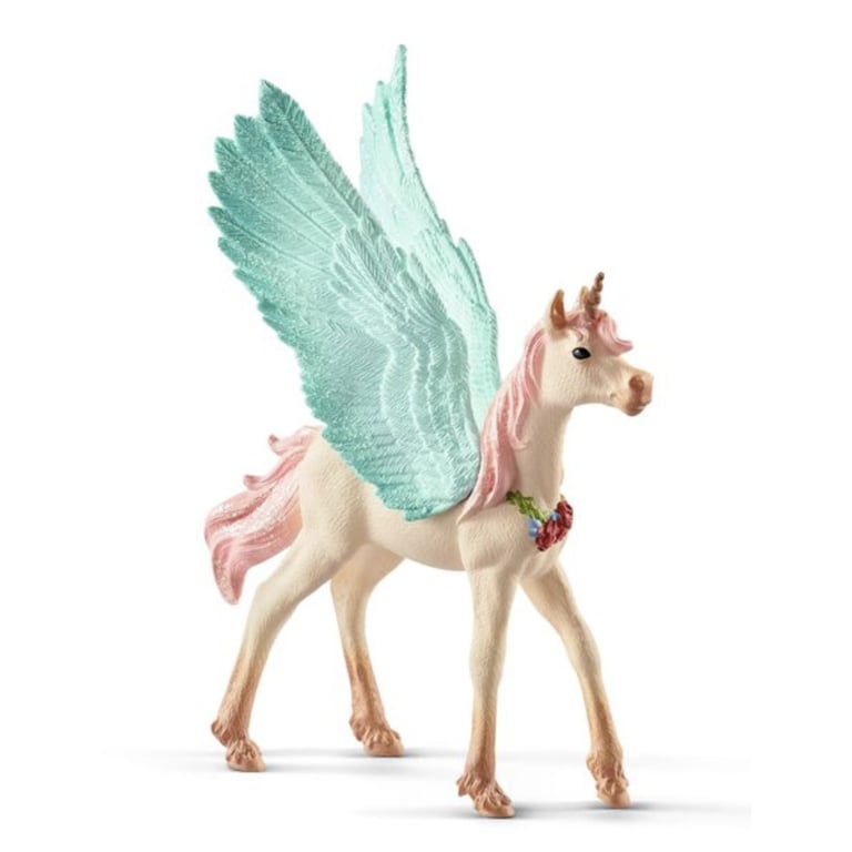 Figurine magique de licorne et pégase avec poulain enchanteur Neuf