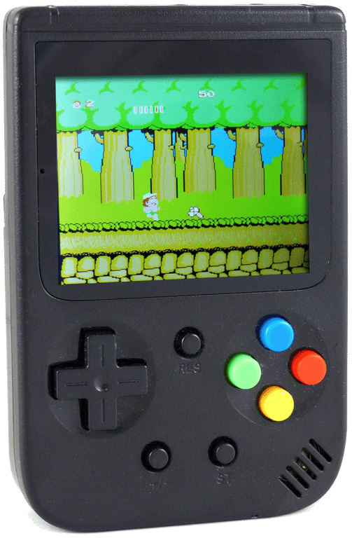 Inovalley GAME01 Console de jeu portable LCD 2,8" avec 500 jeux rétro  classique inclus - Batterie lithium 350mAh rechargeable