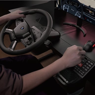 Hori Force Feedback Truck Control System Negro USB Volante + Pedales + Palanca de control PC