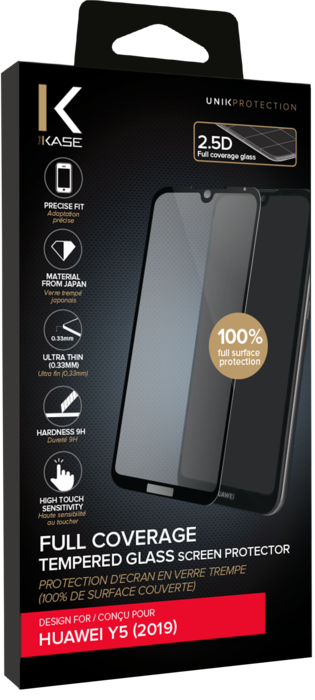 Protector de pantalla para iPhone SE 2022, SE 2020, 8 y 7, Vidrio templado,  Grosor 0.33 mm, Negro