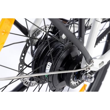 Bicicleta eléctrica urbana, Flow-e, transmisión automática con correa, Motor BAFANG DUAL Speed, Batería 36V 10.5Ah