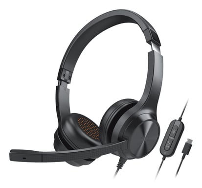 Creative Labs Chat USB Auriculares Alámbrico Diadema Oficina/Centro de llamadas USB Tipo C Negro