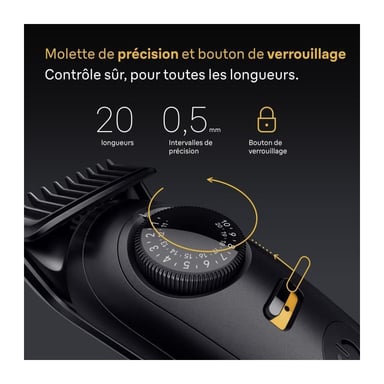 Rasoio elettrico - BRAUN - Serie 5 BT5500 - 120 min di autonomia - Impermeabile - Nero