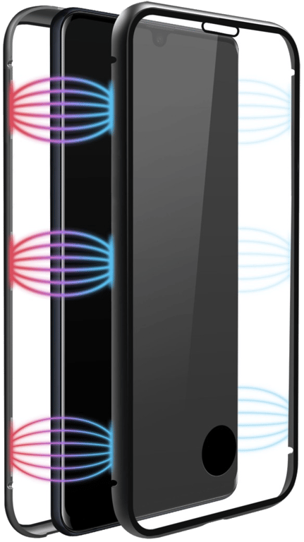 Coque de protection 360° Glass pour Samsung Galaxy A42 5G, noir