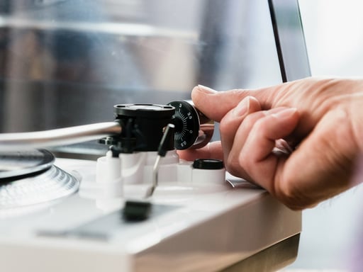 Lenco L-3810 Tocadiscos de tracción directa Blanco Manual