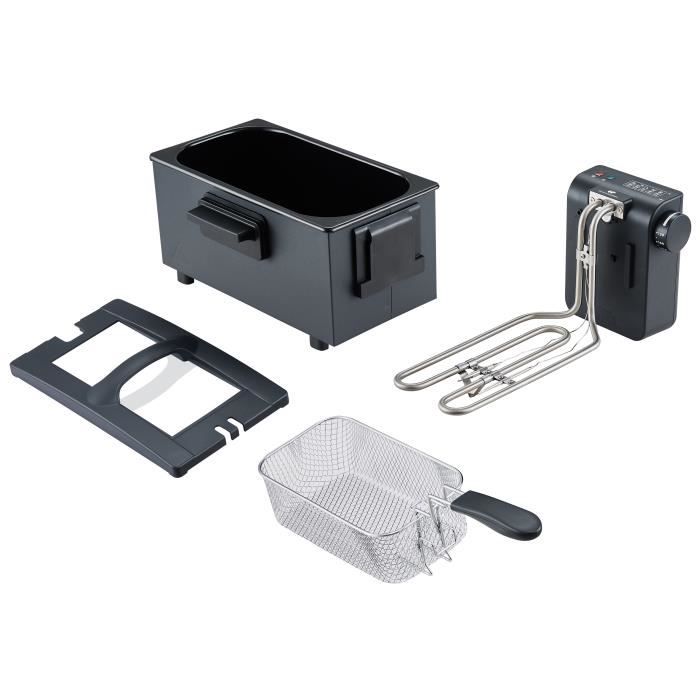 Friteuse CONTINENTAL EDISON CEFR3BLK – 3 L, 2000 W, Thermostat Réglable - vue 4