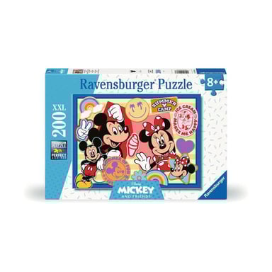 Puzzle XXL de Mickey y Minnie de 200 piezas para niños a partir de 8 años
