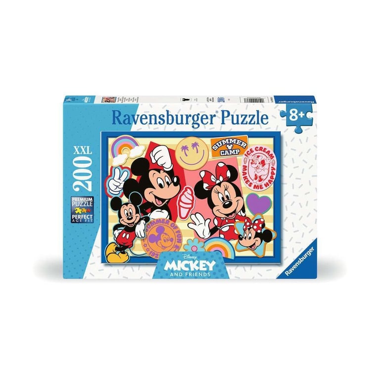 Puzzle 200 pièces : En route avec Mickey et Minnie Ravensburger France - vue 2