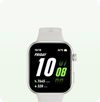 Honor InfoWear Watch 2i 4,7 cm (1.85 ) AMOLED 49.7 mm Numérique 390 x 450 pixels Écran tactile Blanc - Neuf
