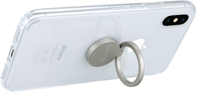 Porta smartphone ad anello magnetico Flip, argento