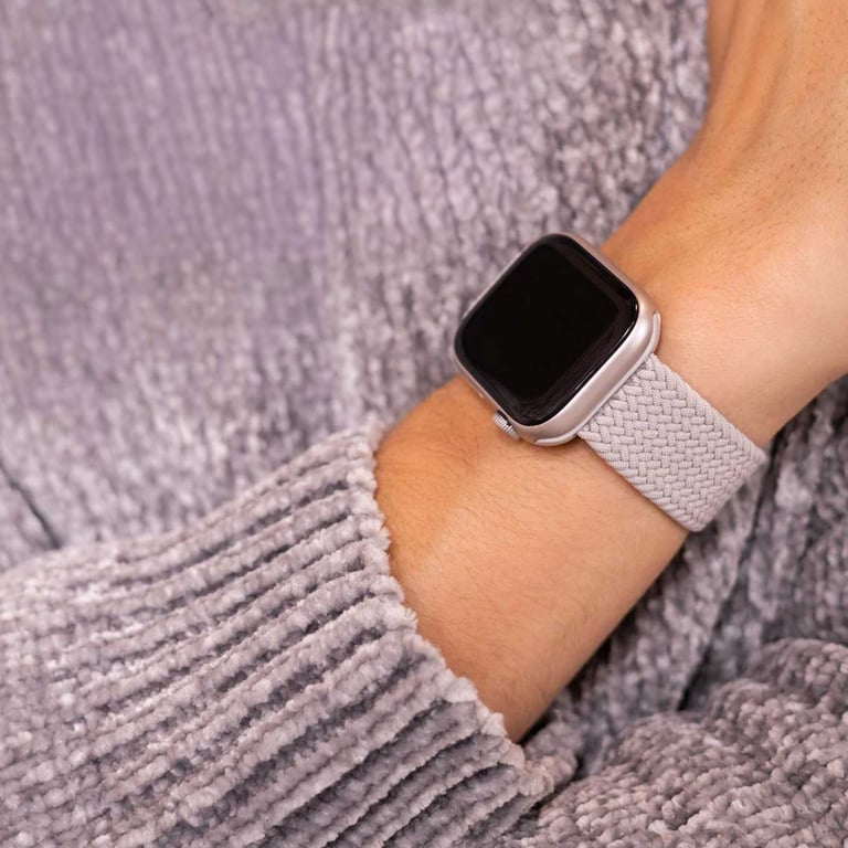 imoshion Bracelet nylon tissé pour Apple Watch | 38/40/41/42 mm - Gris - Neuf