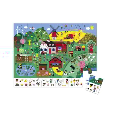 Puzzle de observación de la granja - 24 piezas educativas para niños