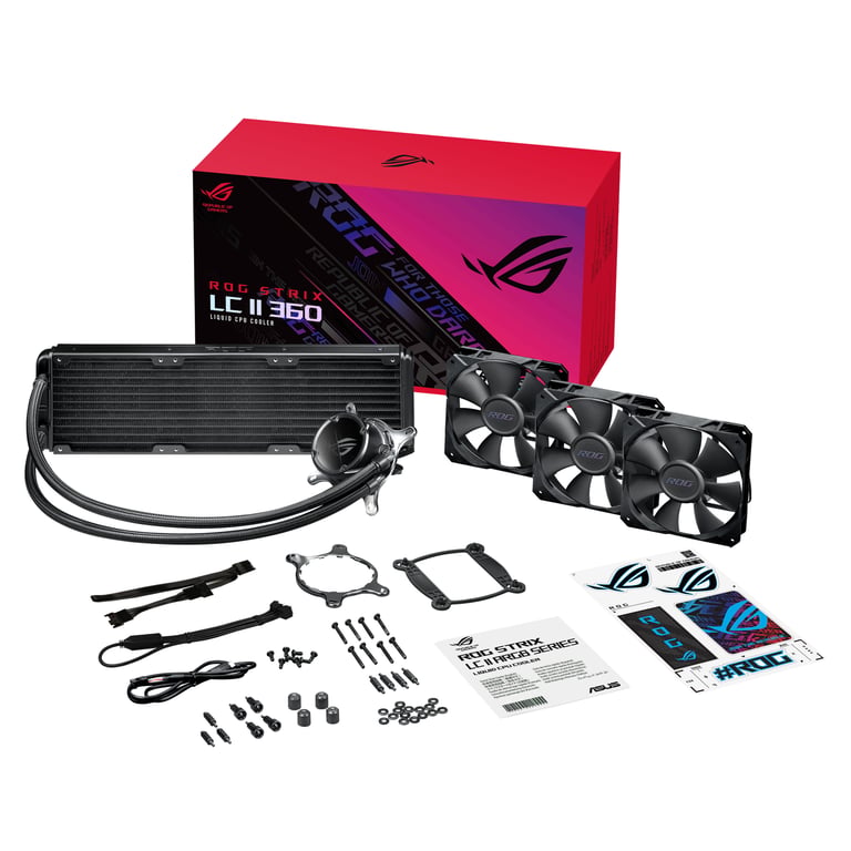 ASUS ROG STRIX LC II 360 Processeur Kit de refroidissement du liquide 12 cm Noir - Neuf